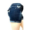 thumbnail image 4 of GIVE ME FIVE Women's PLUS SIZE Blue Denim stretch shorts, 4 of 5