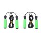 thumbnail image 2 of Greeniant Adultos Saltar Cuerda Niño Resistencia Entrenamiento Ejercicio Saltar Cuerda Mango Antideslizante Cojinete De Bolas, Verde Verde 2Conjunto, 2 of 6