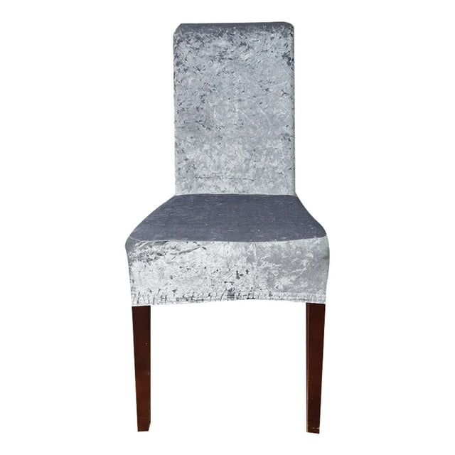 Maytalsory Dining Room With Stretchable Dining Chair Slipcovers Dining Room Chair Cover Stretch Chair Cover silver white
