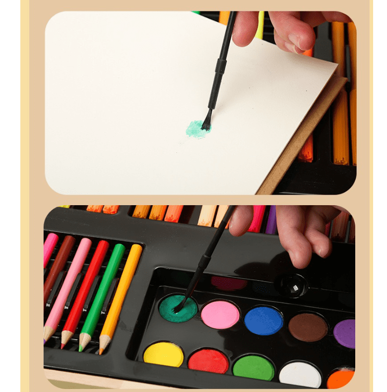 180 PCS Art Set for Kids, Art Supplies Art Kits for Kids, Deluxe Painting Art Set, Wooden Box & Drawing Kit for Artists Teens Boys Girls 4 5 6 7 8 9 10 11 12,Birthdays Gifts