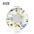 thumbnail image 6 of Kll Wildflower Honeybee Pattern Shower Cap & Bath Cap For Women,Reversible Oversized Waterproof Shower Caps For All Hair Lengths,Elastic Reusable Bathing Hair Cap, 6 of 9