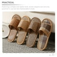 thumbnail image 3 of COMPUKAS 1Par Pantuflas Tejidas De Ratán Para Y Mujer Uso En Interiores Suela Resistente PVC, 3 of 7