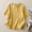 Yellow, variant on QUNYINEY Short Sleeve Tee Shirts Womens Linen Yellow Casual Tops Ruffle Hem Pullover Crew Neck Loose Classic T-Shirt