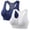 Blue+White, variant on 2PC Solid Color DYTTDG Women's Seamless Bras Soft Underwire Push up Bras Front-Zipper Back-Mesh Sports Bralettes Full Coverage