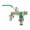 Green, variant on Garden Faucet, Staron 2026 Durable Brass Frost-Proof Outdoor Faucet, Inlet 2 Alloy Water Spigot for Yard Balcony Leak-Proof Weather Resistant, Black