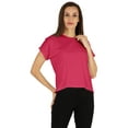 thumbnail image 1 of Inkmeso T-shirt à Épaules Tombantes et Col Rond pour Femmes, Coupe Décontractée pour l'Été, 1 of 7