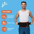 thumbnail image 6 of Flamingo Lumbar Sacro Belt, Black & Orange, Back Pain, 1 piece, Small, 6 of 7