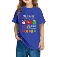 thumbnail image 1 of Fiudx Camiseta para Niños, Suave Mezcla de Poliéster y Elastano, Cuello Redondo, Manga Corta, Cómoda, Uso Diario Informal, Niño/Niña, Estilo Lavado a Mano., 1 of 6