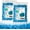 Electric Blue & White, variant on 10lbs Bean Bag Filler, Pillow Bean Bag Stuffing Filling, Shredded Memory Foam Filling, Punching Bag Filler, Foam Refill for Pouf/Ottoman Stuffing/Couch/Boxing Bag, Added Gel Particles