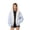 Blue, variant on Women's Cat Ear Hooded Zip Up Jacket, Faux Fur Lined Long Sleeve Loose Casual Winter Outerwear ,Women's S-XXL