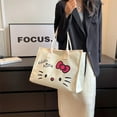 thumbnail image 6 of Sanrio Hello Kitty New Canvas Bag Women 2023 Trendy Shoulder Tote Bag Female Luxury Design Handbags Y2k Korean Cartoon Cute Bags, 6 of 9