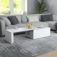 thumbnail image 1 of vidaXL Coffee Table White 150x50x35 cm Engineered Wood, 1 of 5