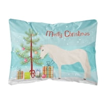 Carolines Treasures BB9272PW1216 Paso Fino Horse Christmas Canvas Fabric Decorative Pillow, Teal, 12H x16W, multicolor