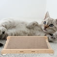thumbnail image 3 of IBASETOY Cat Cardboard Scratcher Cat Scratcher House Khaki Corrugated Paper 1Pack, 3 of 5