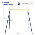 thumbnail image 3 of Costway Metal A-Frame Swing Stand , Heavy Duty Extra Swing Frame w/Ground Stakes for Backyard, 3 of 6