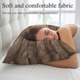 thumbnail image 5 of Old Wooden Board Throw Pillow Covers, Rustic Farmhouse Brown Wooden Plank Soft Breathable Pillow Cases with Invisible Zipper for Sleeping, Small Pillowcases for Couch Bed Sofa Chair 16x24 Inches, 5 of 9