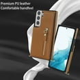 thumbnail image 3 of SaniMore Case for Samsung Galaxy S23 6.1" 2023 with Card Slots, PU Leather Zipper Wallet Crossbody Lanyard Flip Kickstand Full-body Protective Retro Shockproof Cover for Girls Women, Brown, 3 of 10