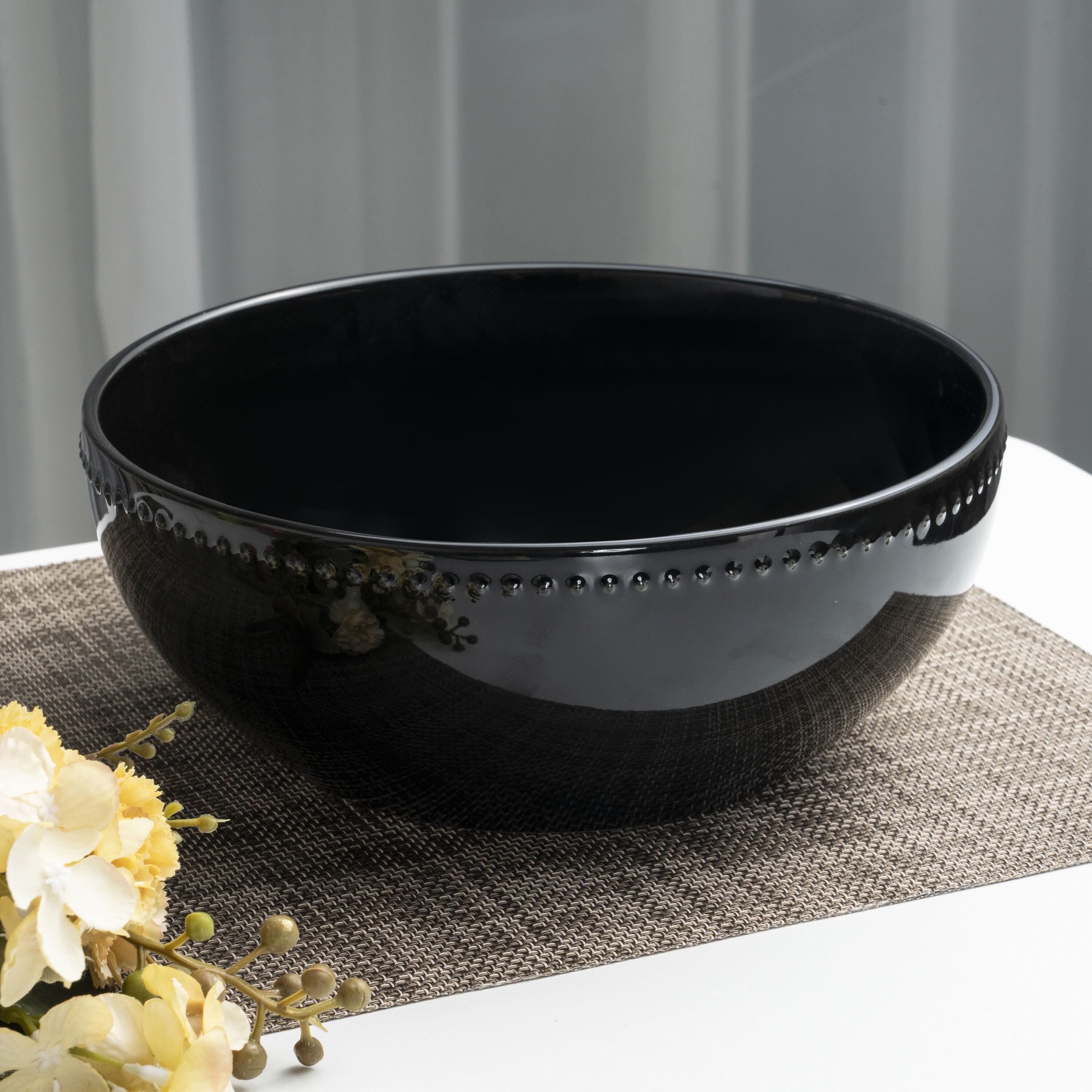 Bol de service Mainstays Brynn Noir 9 pouces