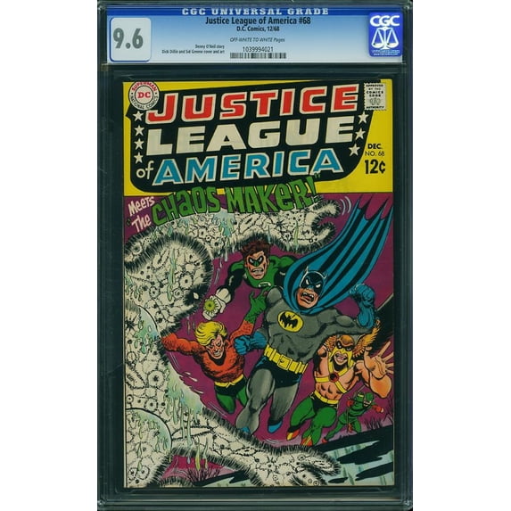 Justice League of America #68 - CGC 9.6 Comic Book