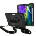thumbnail image 7 of Dteck Case For iPad Pro 11" 2nd Generation Case with Screen Protector, Heavy Duty Shockproof Protective Cover with 360 Rotate Stand /Hand Strap/ Should Belt /Pencil Holder,Black+Black, 7 of 7