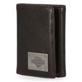 thumbnail image 2 of Harley-Davidson Men's Bar & Shield Plate Tri-Fold Leather Wallet - Brown, Harley Davidson, 2 of 5