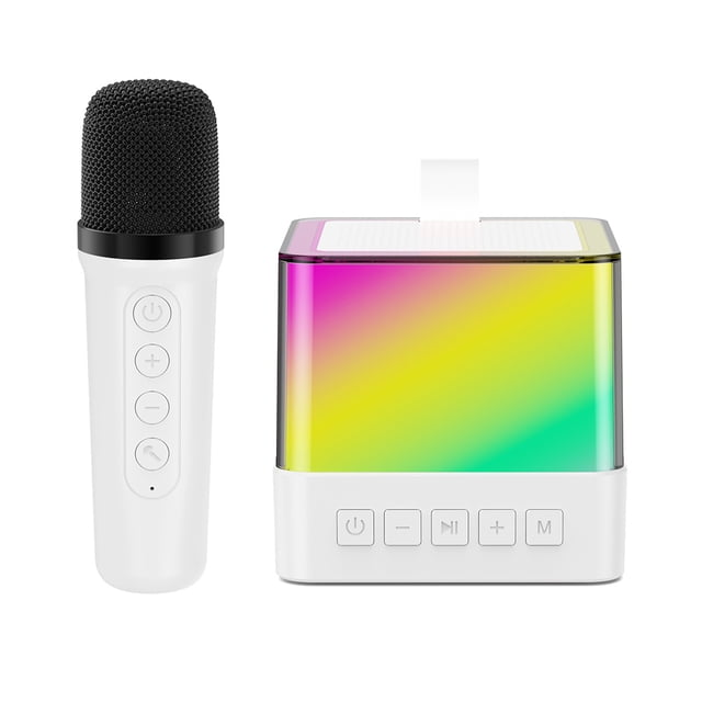 Karaoke Speaker Home KTV Compatible Con Dientes 5.3 RGB Luces para Azul