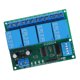 thumbnail image 2 of Módulo de control de relé, módulo de relé de 4 canales Controlador de interruptor de placa de control DC 24V Accesorio para electrónica, 2 of 14