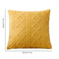 thumbnail image 3 of Dvruxg Plush Geometric Patterned Cushion Brown Polyester 45x45cm Enhances Back Support and Living Room Style Extended Length for Ultimate Relaxation, 3 of 5