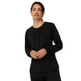 thumbnail image 5 of Henbury Womens Yarn Pleat Front Long-Sleeved Blouse, 5 of 5