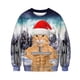 thumbnail image 5 of Suéter con estampado 3D divertido de gato 2024, suéteres navideños feos para hombres y mujeres, jerséis, sudaderas con capucha para fiestas navideñas, sudadera 3XL, 5 of 5