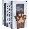 thumbnail image 3 of Wood Paws Bookends,Nature Coating,Decorative Bookend (Paws-Walnut)-Paws-walnut, 3 of 8