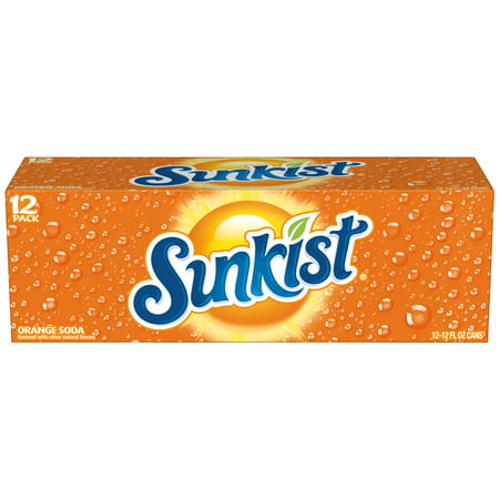 (2 Pack) Sunkist Orange Soda, 12 Fl Oz Cans, 12 (Best Orange Cream Soda)