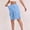 *Blue, variant on Women's Stretch Waist Cargo Shorts with Adjustable Drawstring and Pockets ,Solid Color Casual Work Shorts Army Green,Women's Plus M