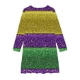 thumbnail image 4 of LOVZFMLL Robe Sans Manches Extensible Ligne A Robe de Récital Scolaire Patineuse Manches Courtes Col Rond, 4 of 4