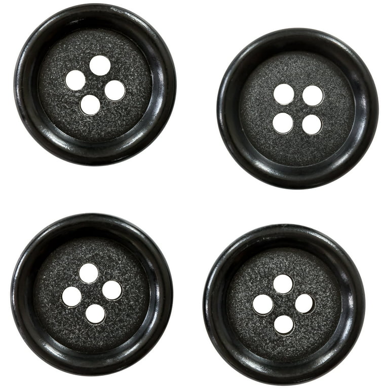 3/4 White Buttons, 3 Packages