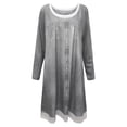 thumbnail image 4 of CEHVOM Robe Décontractée pour Femmes avec Poches Manches Longues Col Rond Robe Ample, 4 of 4