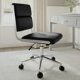 thumbnail image 5 of Martha Stewart Upholstered Office Chair in Black/Polished Nickel, 5 of 12
