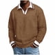 thumbnail image 2 of Ceisia Men's Oversize Ribbed Two-in-One Long-Sleeve Knit Top Multi-Solid for Winter-Spring Gift, 2 of 8