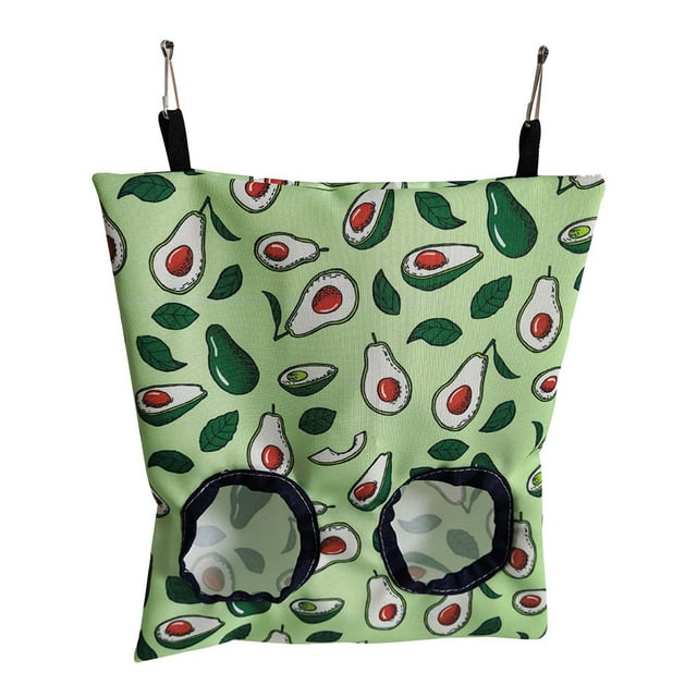 EGNMCR Pet Feeders Guinea Pig Feeder Bag Rabbit Feeder Storage Feeder Bag Hanging Feeder Sack With 2 Holes For Rabbit Guinea Pig Hamsters Hanging Feeder