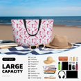 thumbnail image 5 of Xecao Seahorse and Starfish for versatile beach bag for women includes zipper pockets and waterproof material, ideal for vacations and adventures., 5 of 7