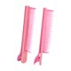 thumbnail image 4 of 2 piezas de peine auxiliar de peluquería, pinza de precisión para seccionar la permanente para salón rosa, 4 of 9
