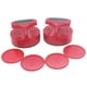 thumbnail image 1 of 2x Empujadores de Air Hockey y 4x Discos de Air Hockey Accesorios de Repuesto Empujadores de Mangos de Portería , Rojo, 1 of 8