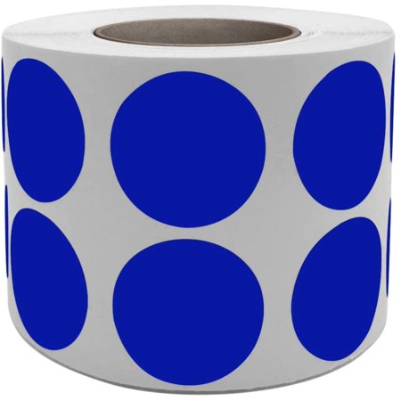 Sticker Labels Rolls for Color Coding 19mm - Blue Round Cicle Dots ...