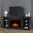 thumbnail image 2 of Real Flame Eliot 81" Grand Electric Fireplace TV Stand in Black, 2 of 7