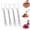 D, variant on 2-in-1 Stainless Steel Watermelon Cutter & Serving Fork | Fruit Corer & Cubes Tool | Round Handle Kitchen Knife for Melon, Cantaloupe, Summer Parties
