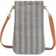 thumbnail image 1 of BR Bolso al hombro tejido de paja de mujer de color negro, 1 of 5