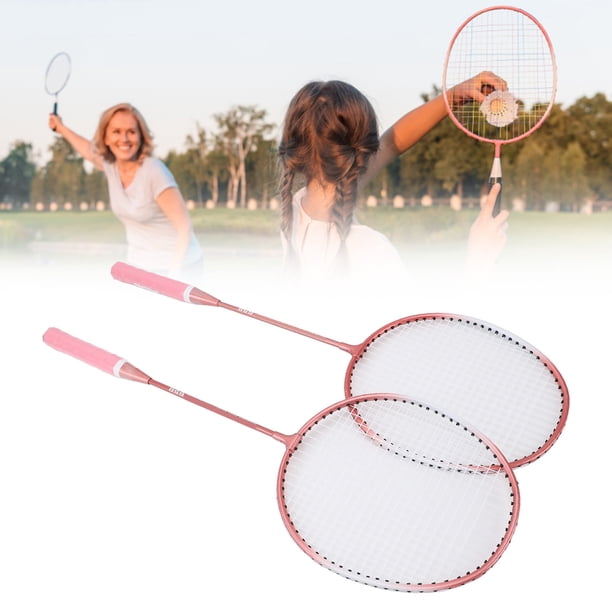 Juego De Bádminton Profesional, Raqueta De Bádminton De aleación De Hierro Con Punto Dulce Ampliado Y Diseño De Varilla Media Delgada, Con 2 Raquetas, 3 Volantes, Caja De