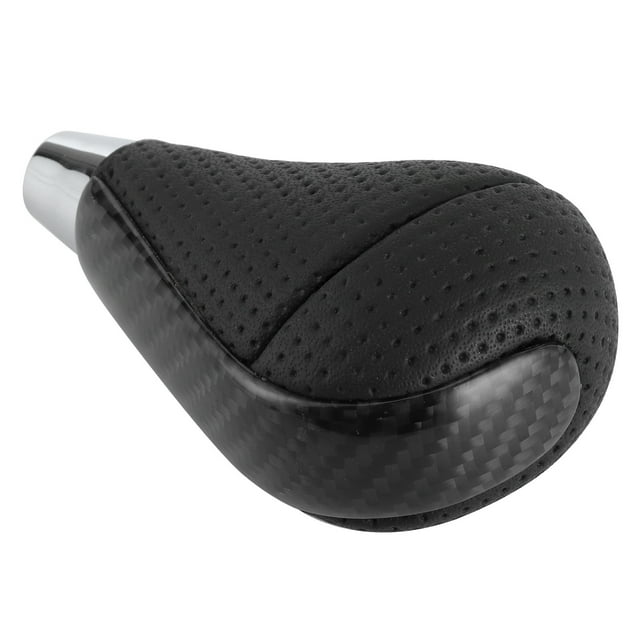 Gearshift Head, Cut Costs Outstanding Appearance Reliable Quality Gear Knob, Compact Design Driver Maintenance Worker For Car Sports Car Carbon Fiber + Black Perforated