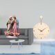 thumbnail image 2 of Reloj de pared, letrero de mesa, acrílico, decoración de escritorio, reloj colgante de madera, diseño moderno y elegante, construcción robusta, adecua, 2 of 8
