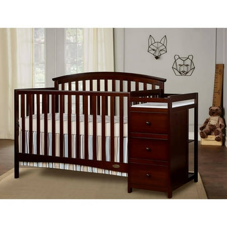 Dream On Me Niko 5 In 1 Convertible Crib With Changer Espresso